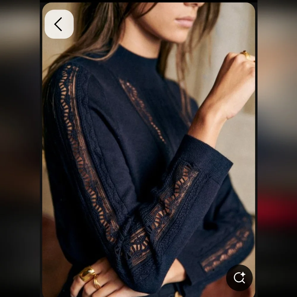 Sezane Janis Merino Wool Jumper - Picture 1 of 9